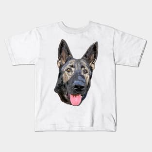 Willow the German Shepherd Kids T-Shirt